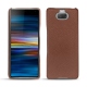 Lederschutzhülle Sony Xperia 10 - Marron délicat