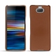 Custodia in pelle Sony Xperia 10 Plus - Marron ( Nappa - Pantone 1615C ) 