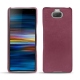 Sony Xperia 10 Plus leather cover - Prune vintage ( Pantone 512C ) 