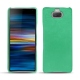 Sony Xperia 10 Plus leather cover - Menthe vintage ( Pantone 562C ) 