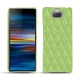Lederschutzhülle Sony Xperia 10 Plus - Vert olive - Couture ( Nappa - Pantone 578U ) 