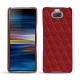 Custodia in pelle Sony Xperia 10 Plus - Tomate - Couture ( Pantone 187C ) 