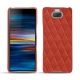 Sony Xperia 10 Plus leather cover - Arange clouquié - Couture