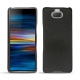 Sony Xperia 10 Plus leather cover - Negre poudro