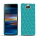 Custodia in pelle Sony Xperia 10 Plus - Bleu fluo - Couture