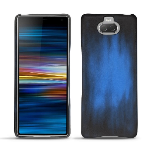 Funda de piel Sony Xperia 10 PlusBleu Patine