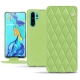 Huawei P30 Pro leather case - Vert olive - Couture ( Nappa - Pantone 578U ) 