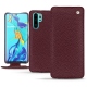Housse cuir Huawei P30 Pro - Lie de vin ( Pantone 5115C ) 