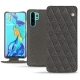 가죽 커버 Huawei P30 Pro - Anthracite - Couture ( Pantone 424C ) 