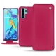 Huawei P30 Pro leather case - Rose fluo