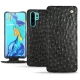 Custodia in pelle Huawei P30 Pro - Autruche nero