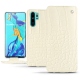 Huawei P30 Pro leather case - Crocodile milk