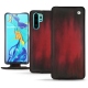 Huawei P30 Pro leather case - Rouge Patine