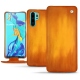 Huawei P30 Pro leather case - Orange Patine