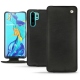 가죽 커버 Huawei P30 Pro - Negre poudro