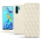 Housse cuir Huawei P30 Pro - Blanc escumo - Couture