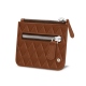 Porta-moedas com fecho-éclair - Marron - Couture ( Nappa - Pantone 1615C ) 