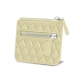 Monedero con cremallera - Beige - Couture ( Nappa - Pantone 7502C ) 
