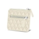 Porte-monnaie zippé - Blanc - Couture ( Bologna - White ) 