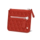 Porta-moedas com fecho-éclair - Papaye - Couture ( Pantone 180C ) 