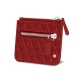 Porta-moedas com fecho-éclair - Tomate - Couture ( Pantone 187C ) 