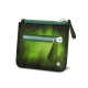 Zipper money wallet - Vert Patine