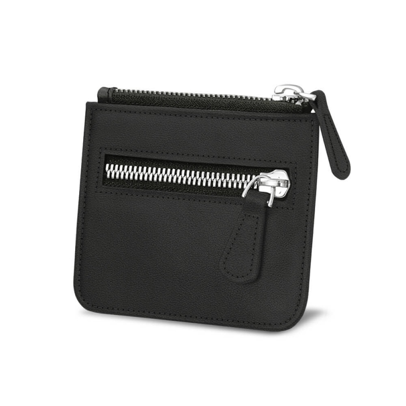 Portamonete zippato - Noir PU