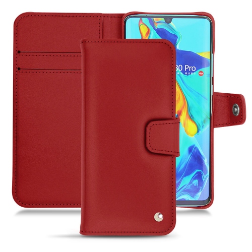 가죽 커버 Huawei P30 ProRouge ( Nappa - Pantone #d50032 ) 