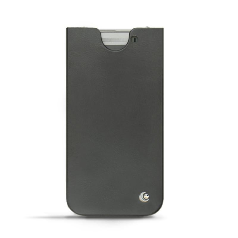 Custodia in pelle HTC One M8 - Noir ( Nappa - Black ) 