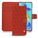 Custodia in pelle Huawei P30 Pro - Papaye - Couture ( Pantone 180C ) 