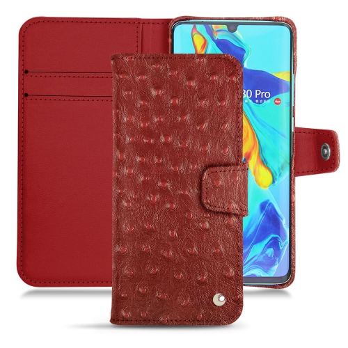 Huawei P30 Pro : La référence des protections Autruche ciliegia ( Pantone #a4343a ) 