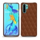 가죽 커버 Huawei P30 Pro - Marron - Couture ( Nappa - Pantone 1615C ) 