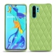 가죽 커버 Huawei P30 Pro - Vert olive - Couture ( Nappa - Pantone 578U ) 