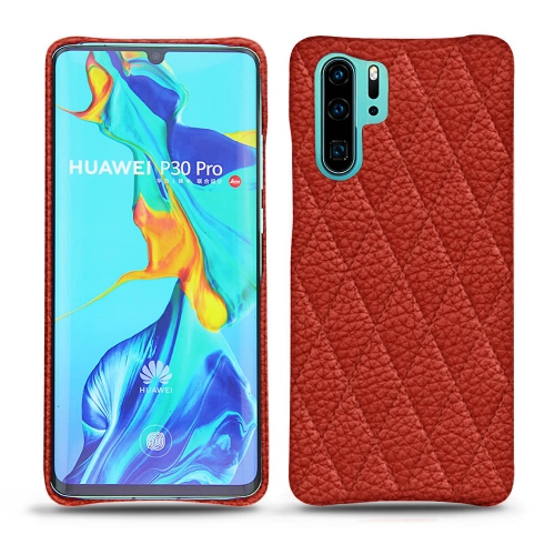 Huawei P30 Pro leather casePapaye - Couture ( Pantone #b54317 ) 