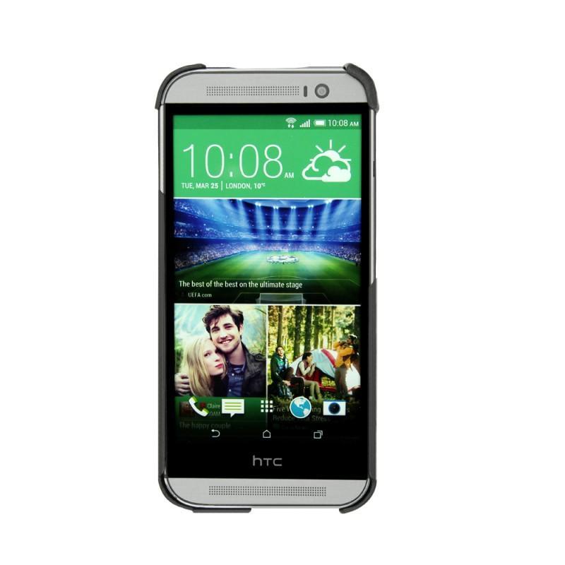 硬质真皮保护套 Housse cuir HTC One M8 - Noir ( Nappa - Black ) 