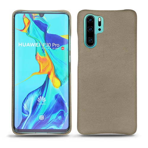 レザーケース Huawei P30 ProDarboun sabla ( Pantone #BCB1A1 )