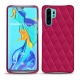 Coque cuir Huawei P30 Pro - Rose fluo - Couture