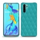 Coque cuir Huawei P30 Pro - Bleu fluo - Couture