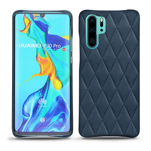 Huawei P30 Pro leather caseJean vintage - Couture ( Pantone #2f414f  ) 