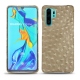 가죽 커버 Huawei P30 Pro - Autruche desert