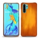Coque cuir Huawei P30 Pro - Orange Patine