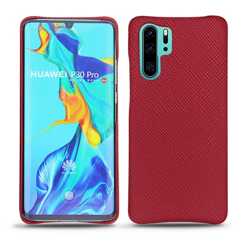 レザーケース Huawei P30 ProRouge passion ( Pantone #a6192e ) 