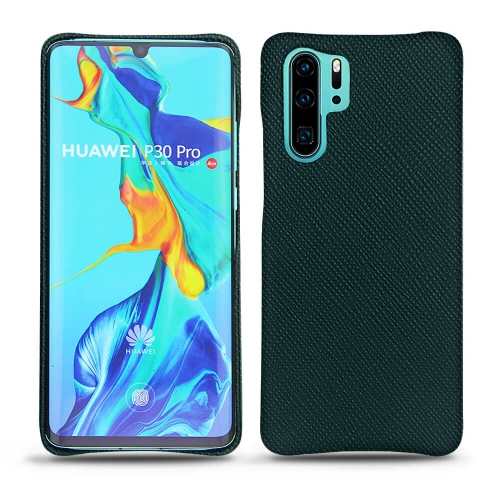 Lederschutzhülle Huawei P30 ProVert séduisant ( Pantone #1d3c34 ) 