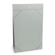Porte-menu de table A5 - Gris ( Nappa - Pantone W428C ) 