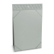Porta-ementa de mesa A5 - Gris - Couture ( Nappa - Pantone W428C ) 