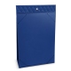 Porte-menu de table A5 - Bleu océan - Couture ( Nappa - Pantone 293C ) 