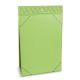 A5 Format table top menu holder - Vert olive - Couture ( Nappa - Pantone 578U ) 