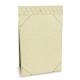 Porta-menu da tavolo A5 - Ivoire - Couture ( Sleek P C12 - White ) 