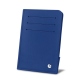 Bolsa para bilhete de identidade francês - Anti RFID / NFC - Bleu océan ( Nappa - Pantone 293C ) 