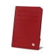 Estuche para documento de identidad francés - Anti-RFID / NFC - Rouge ( Nappa - Pantone 199C ) 